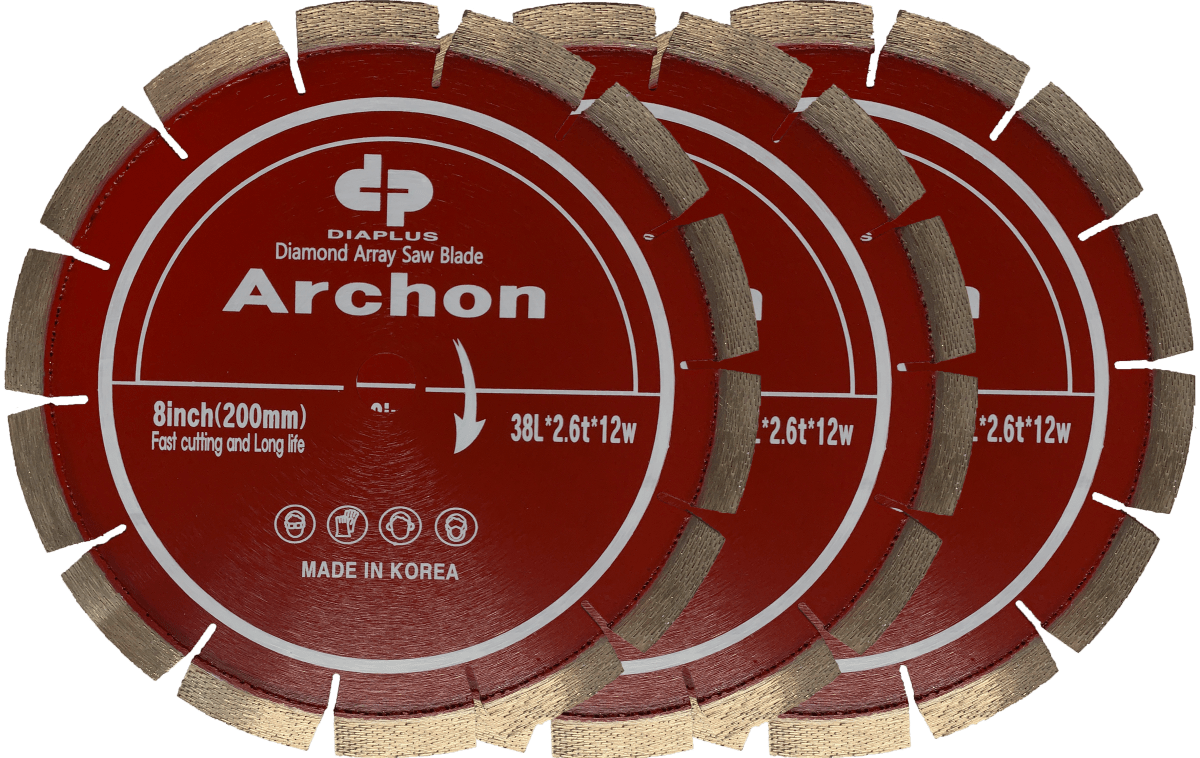 Dia Plus Archon 8" Blade for Blue Ripper Junior Saw - Sale BRS0801R-3PACK Dia Plus 3 Pack