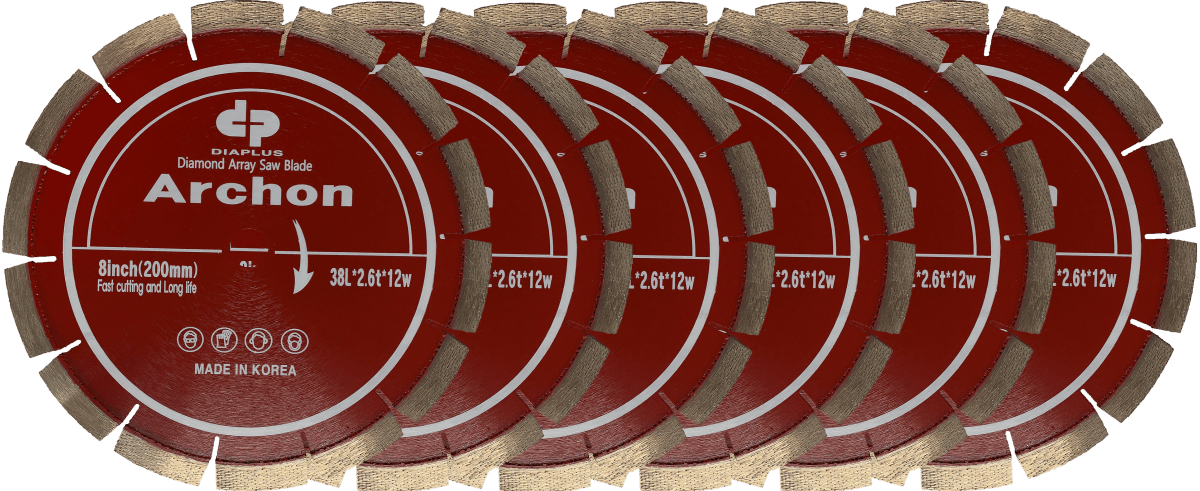 Dia Plus Archon 8" Blade for Blue Ripper Junior Saw - Sale BRS0801R-6PACK Dia Plus 6 Pack