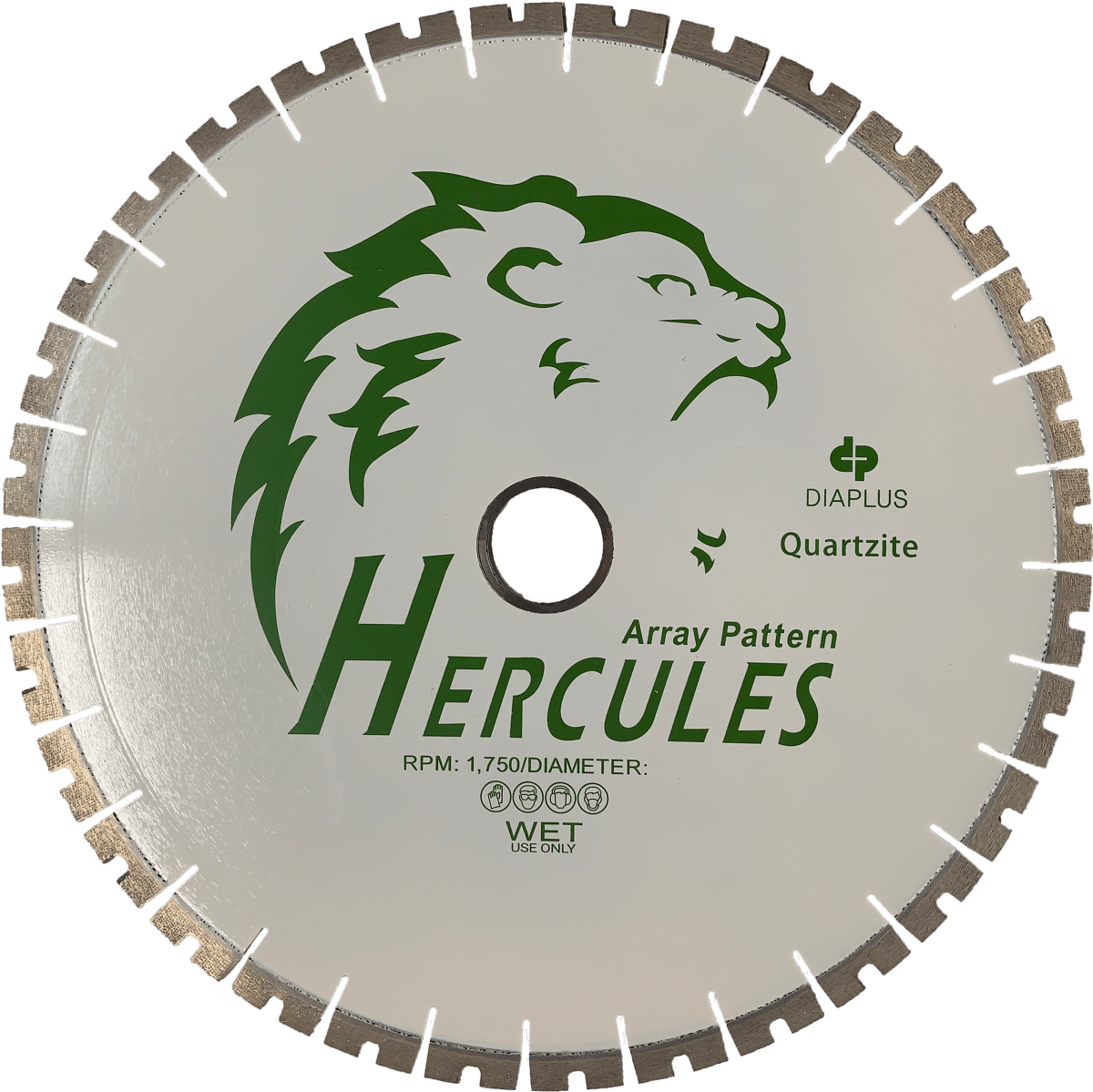 Dia Plus Hercules Bridge Saw Blade for Quartzite, Hard Stones, and Miter Cuts QDPH2018-3 Dia Plus 18" Blade