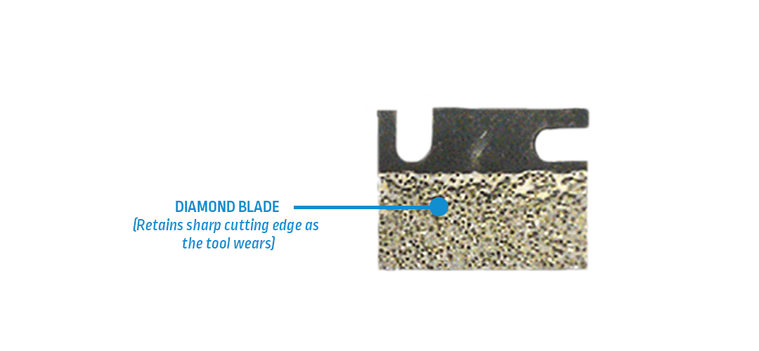 Diamabrush Coating Removal Tool 10 Blade with Clutch Plate and Riser Diamabrush