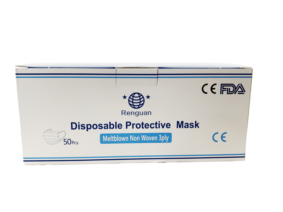 Disposable Protective Face Mask 50 Qty Diamond Tool Store