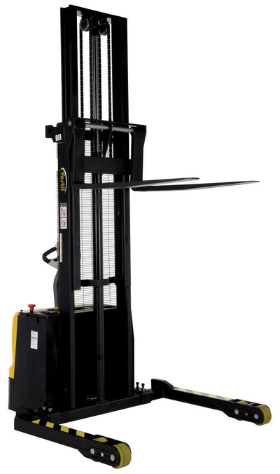 Double Mast Stackers with Powered Drive and Powered Lift Vestil