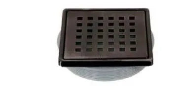 Dural Single Point Shower Drains & Cover DC-BDBRNZ-4 Dural Dark Bronze Brushed