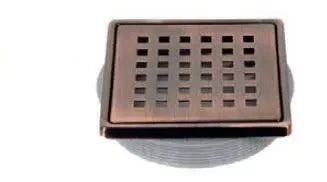 Dural Single Point Shower Drains & Cover DC-BBRNZ-4 Dural Bronze Brushed