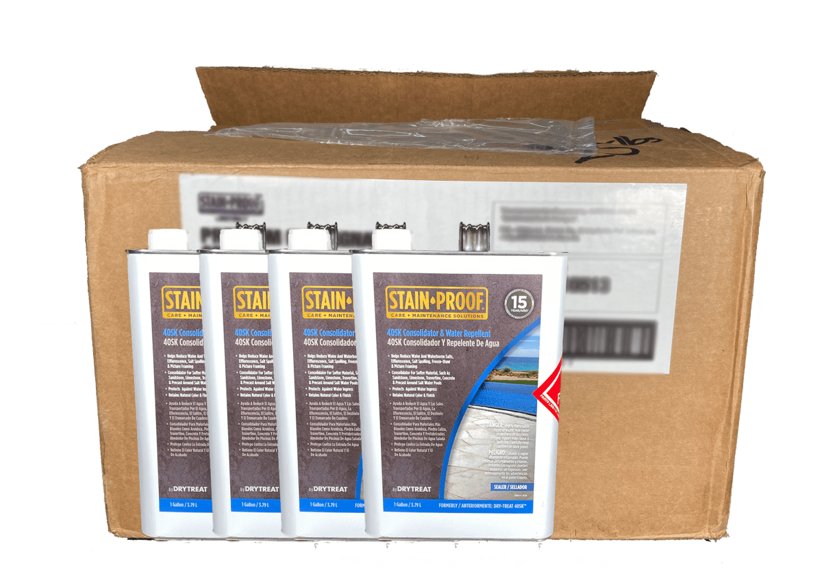 Dry Treat 40SK (Stain-Proof 40SK Consolidator & Water Repellent Sealer) 123122-4 Dry Treat 1 Gallon - Case of 4