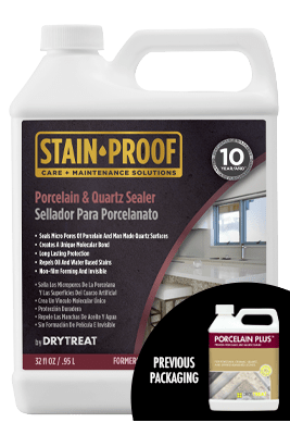 Dry-Treat Stain Proof Porcelain Plus Premium Porcelain and Quartz Sealer Dry Treat