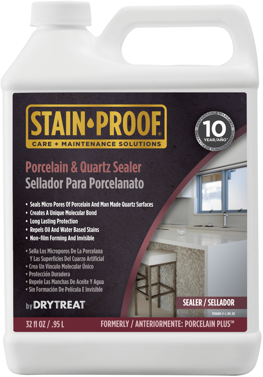 Dry-Treat Stain Proof Porcelain Plus Premium Porcelain and Quartz Sealer Dry Treat