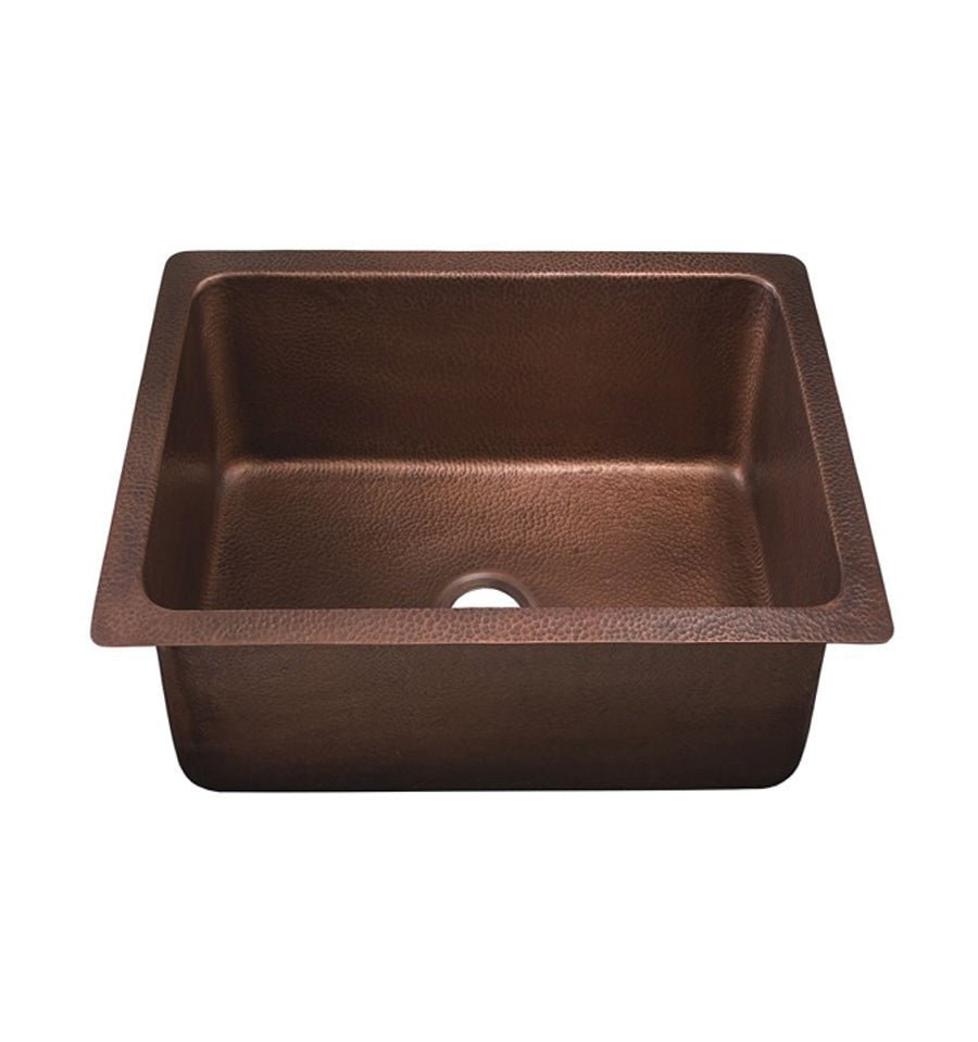 DSE-HC1816 “Dakota Signature Handmade Copper Bar Sink Single Bowl 18″x16″x10″” Dakota Sinks