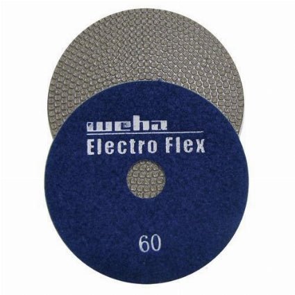 Electro Flex Marble Electroplated Diamond Polishing Pads 11460 Weha 4" 60 Grit
