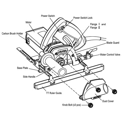 ESC-125 Wet/Dry Stone Cutter Alpha Tools