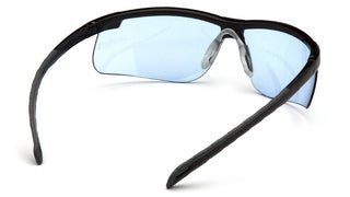 Ever-Lite Infinity Blue Anti-Fog Lens Safety Glasses with Black Frame Pyramex
