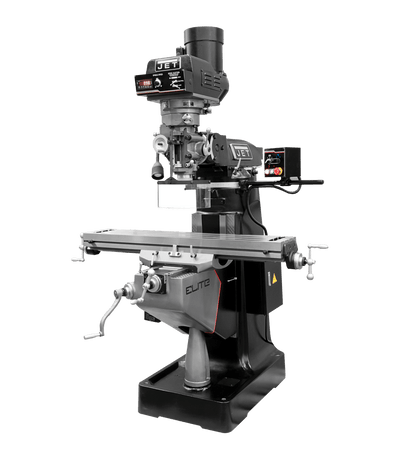EVS-949 Mill with 2-Axis ACU-RITE 203 DRO and Servo X, Y, Z-Axis Powerfeeds JT9-894309 Jet DRO