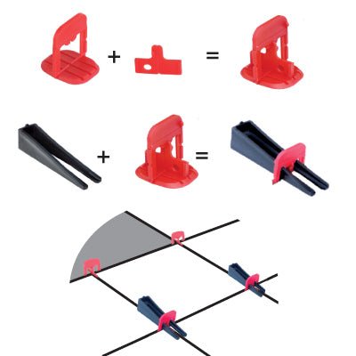 EZ Wedge Leveling System EZWEDGELV Alpha Tools Wedge - 130 Pieces