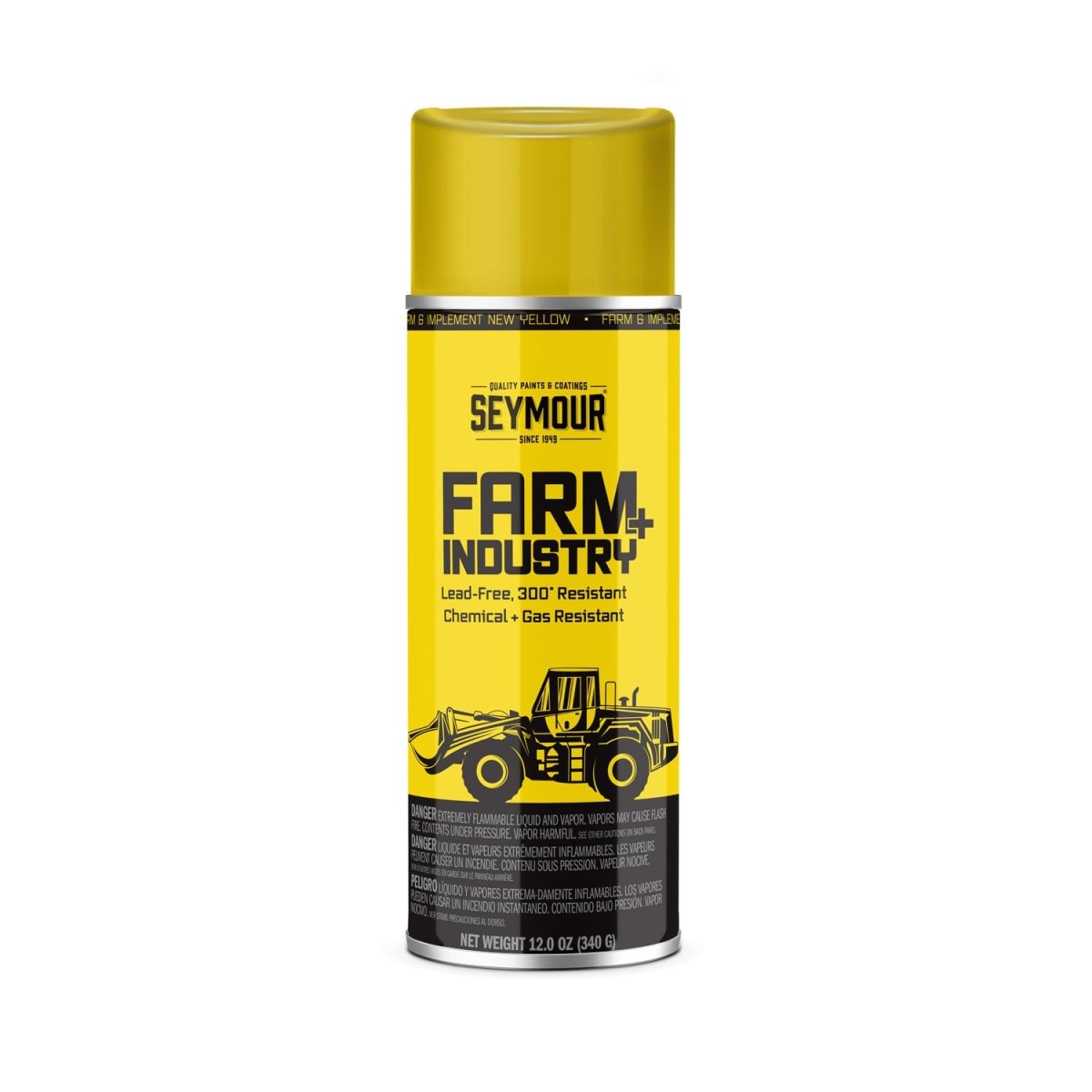 Farm And Industry Enamel - Case of 6 16-266 Seymour Farm & Implement New Yellow