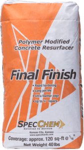 Final Finish Rapid-Hardening, Polymer-Modified Concrete Resurfacer - POS ONLY SpecChem