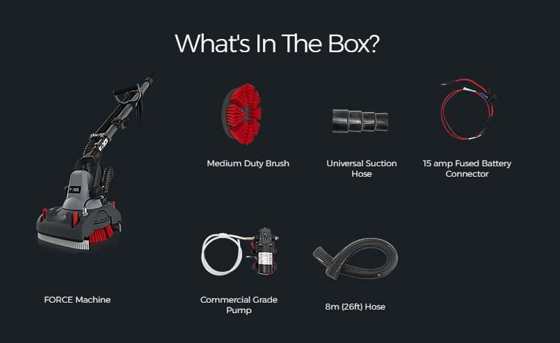 Force Kit Industrial Cleaner Motor Scrubber