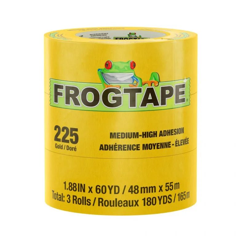 FrogTape® 225 Gold Performance Grade Moderate Temperature, Medium-High Adhesion Masking Tape - Frog Tape