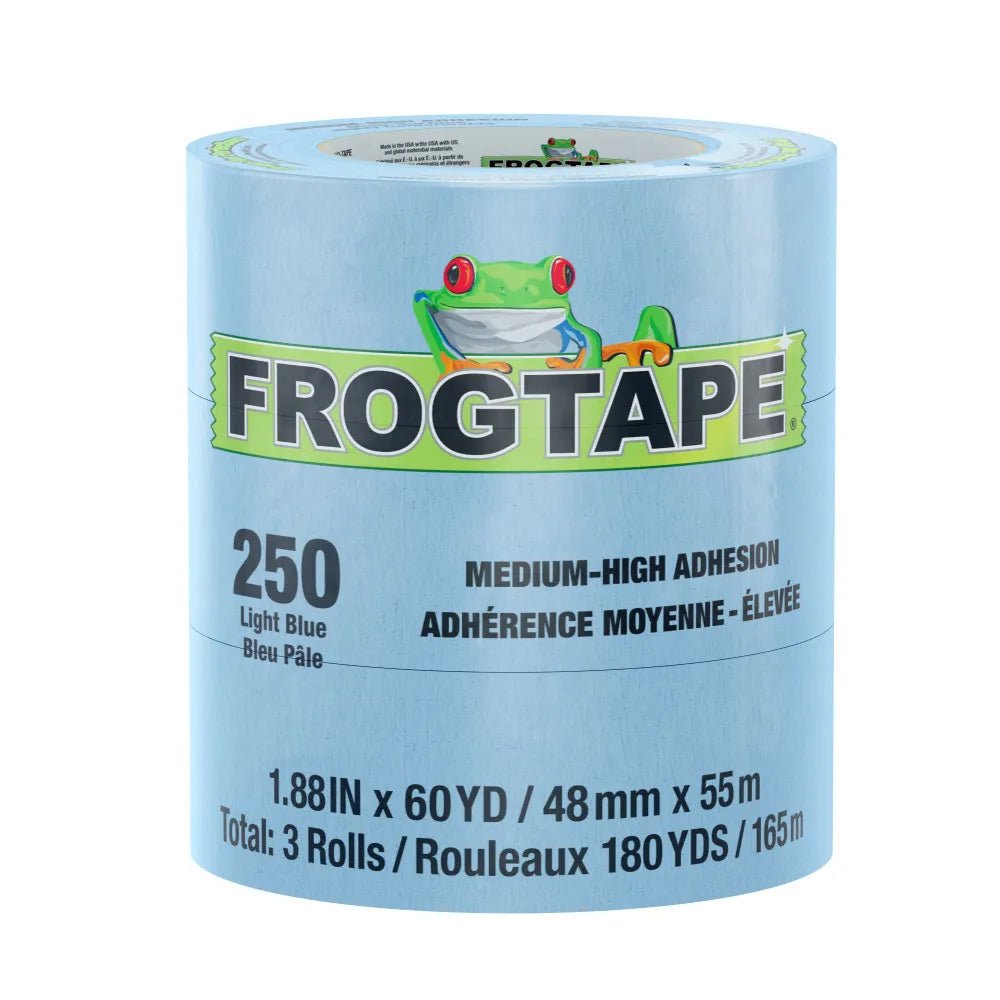 Frogtape® 250 Light Blue Performance Grade Moderate Temperature, Medium-High Adhesion Masking Tape Frog Tape