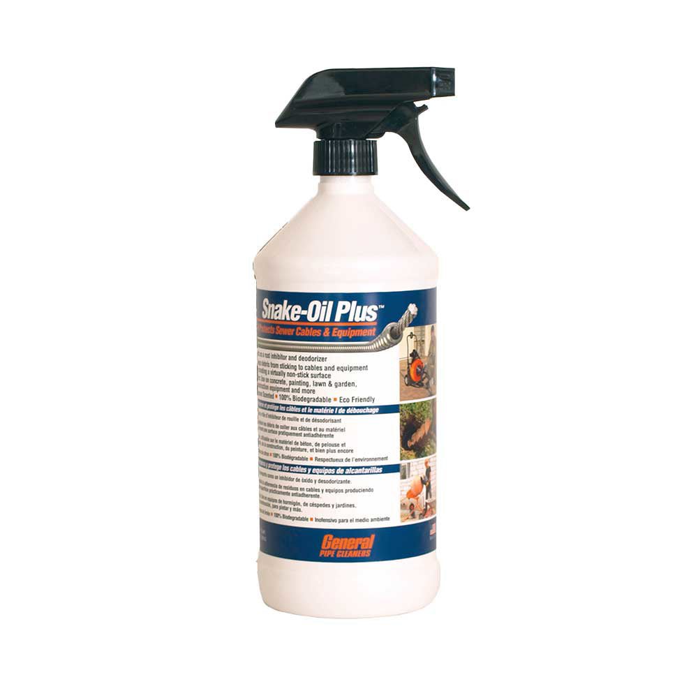 General Pipe Snake Oil Plus | 1 Quart with Sprayer - General Pipe Cleaners