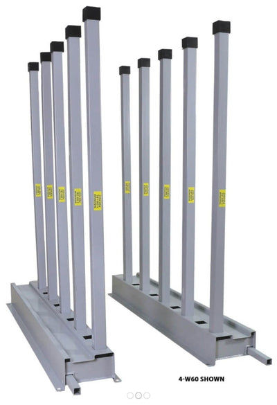 Groves Bundle/Slab Rack 4-W60 Groves Inc. Slab Rack (Base Rail) 5' | 4 Openings