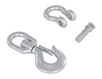 Hooks with Shackle HOOK-S-6 Vestil Swivel Hook w/ Shackle - 6000