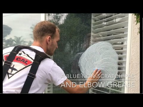 STONEPRO Stone and Glass Scrub - Window Washer Tries It for the First Time