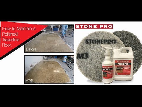 Stone Pro: How to Maintain a Polished Travertine Floor