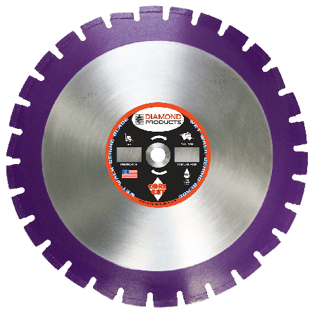 Imperial Purple Asphalt/Green Concrete Diamond Blades 36821 Diamond Products 14" x .140