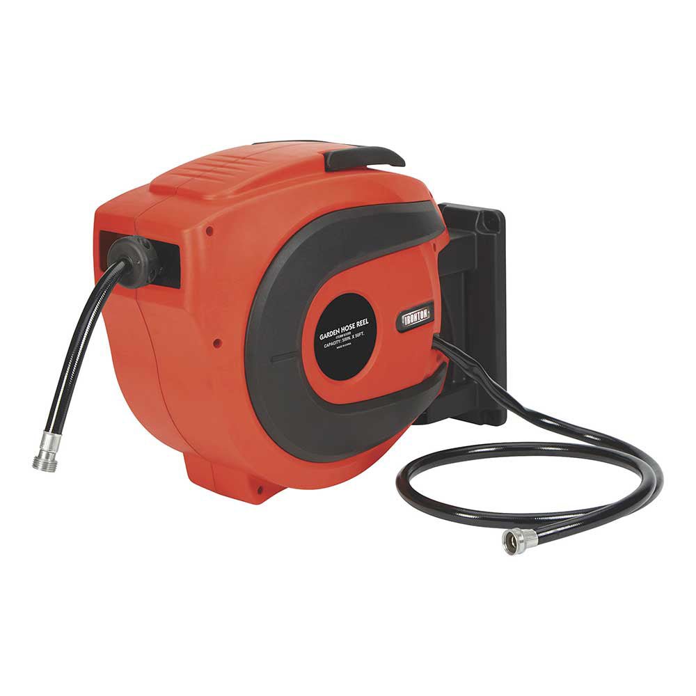 Ironton Garden Hose Reel with 5/8In. Dia. x 50ft.L Hose