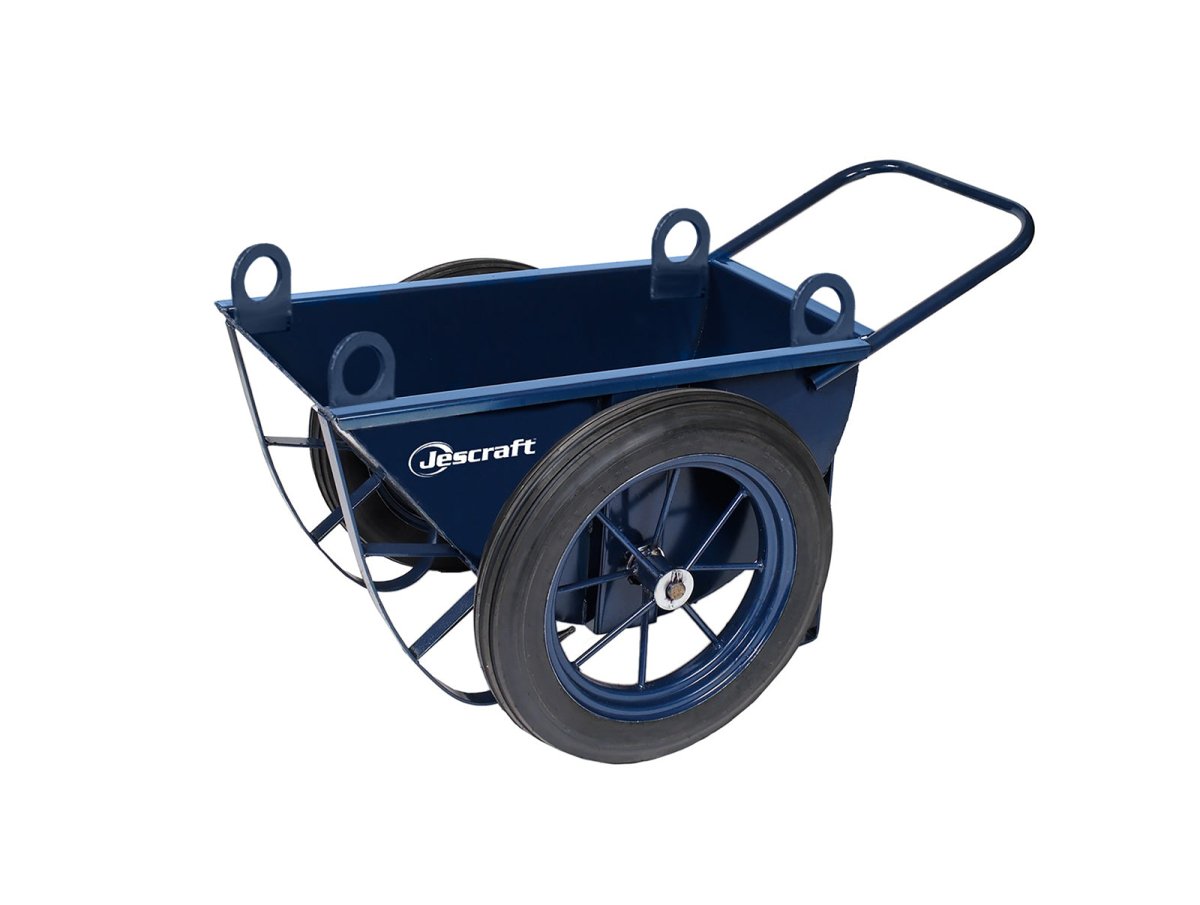 Jescraft Concrete "Georgia" Buggy JB-60HL Jescraft 6 Cubic Feet 27" Pneumatic Wheel 4 Hoisting Lugs