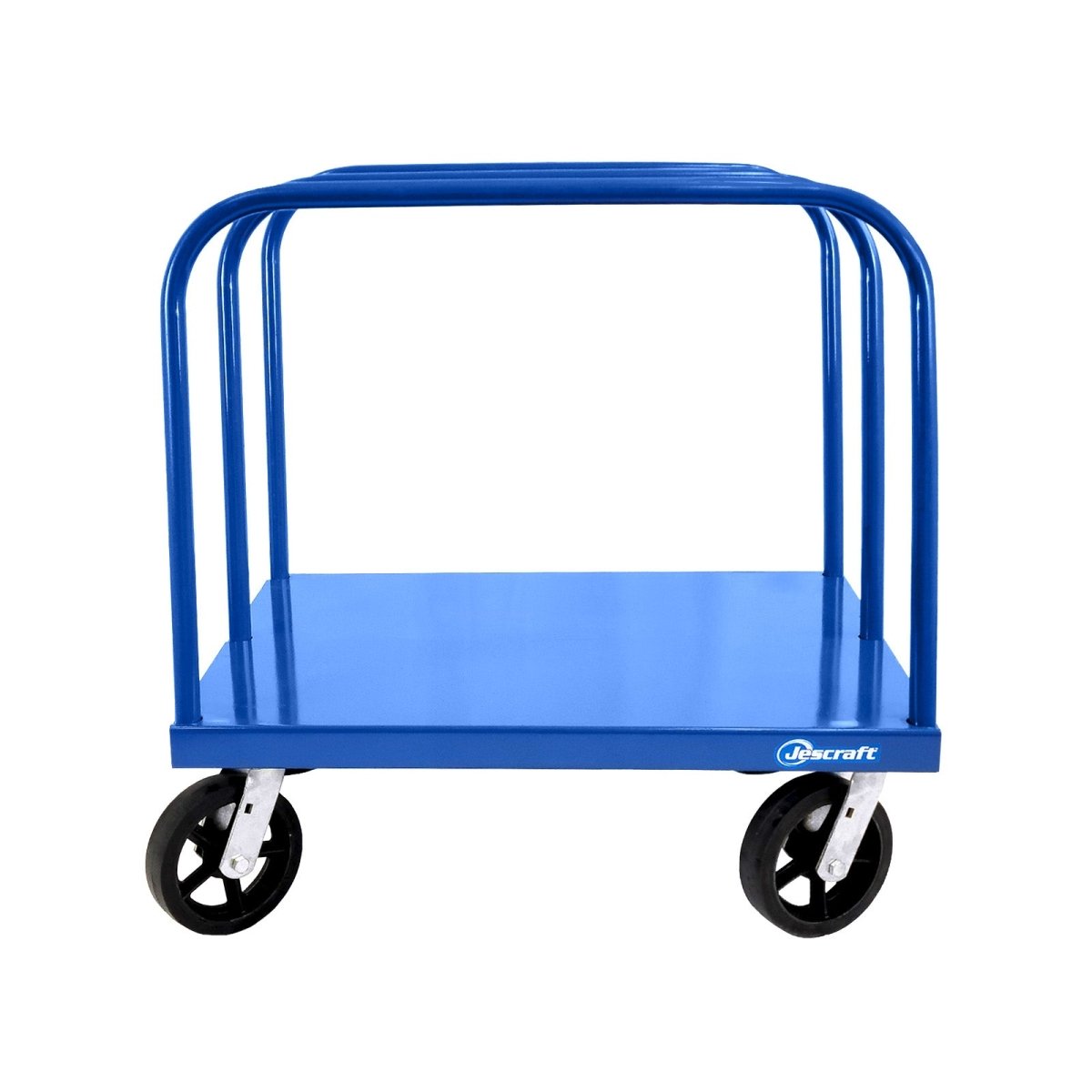 Jescraft Steel Deck Panel Mover Cart PM-3628MR8-2R2S Jescraft Mold on Rubber 2 Rigid - 2 Swivel