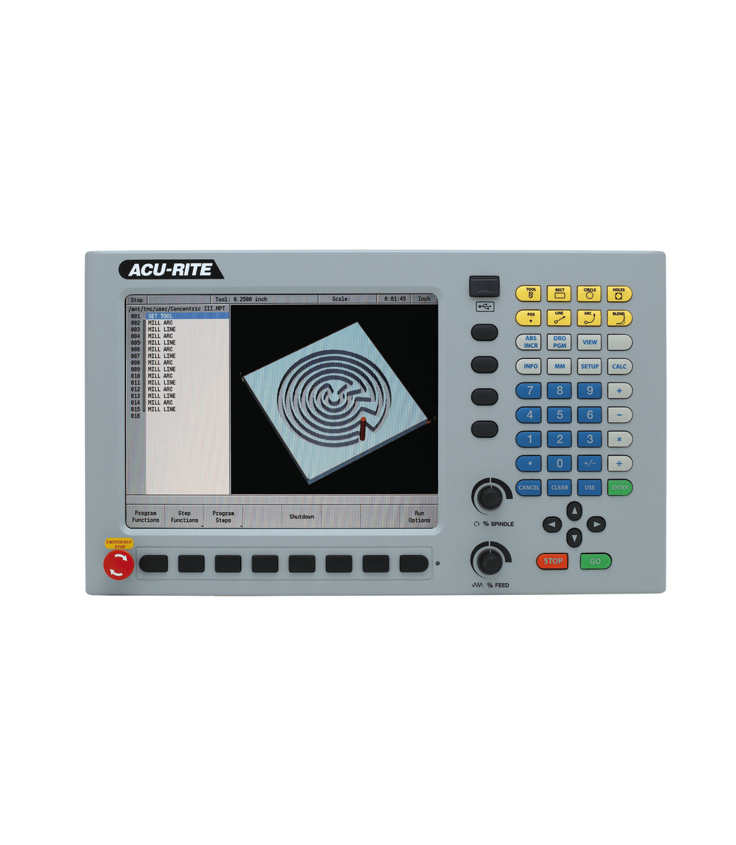 JTM-1050EVS2/230 Mill With 3-Axis Acu-Rite MilPwr G2 CNC Controller Jet