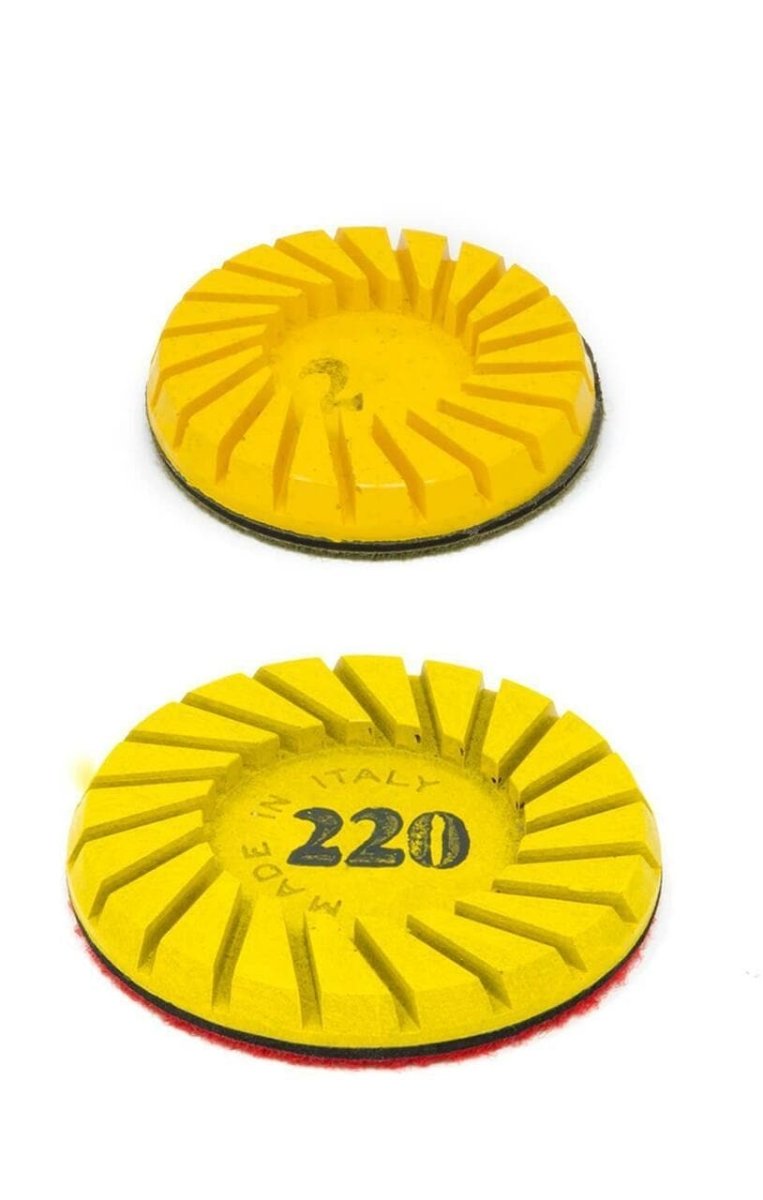 Leon Yellow Diamond Discs for Marble LY0760060 Hypergrinder 60 Grit 3" - 10mm