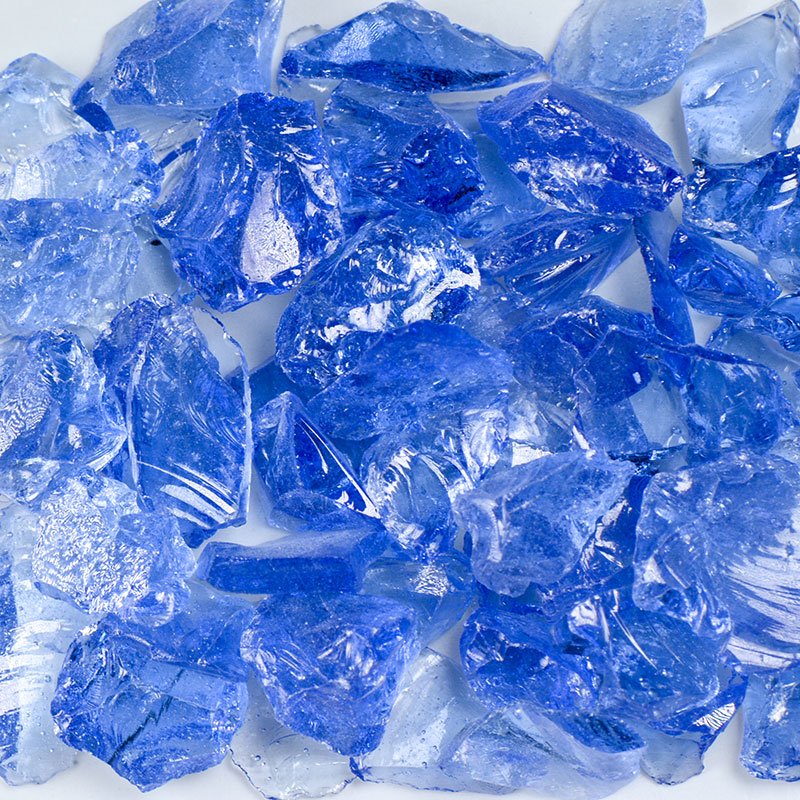 Light Blue Fire Glass Countertop Glass Glass Aggregates Glass