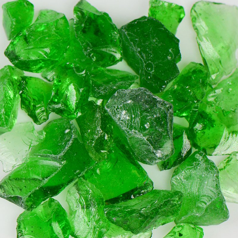 Light Green Terrazzo Glass TLTGREE3-50 American Specialty Glass 50 Lb. #3 (3/8" - 1/2")