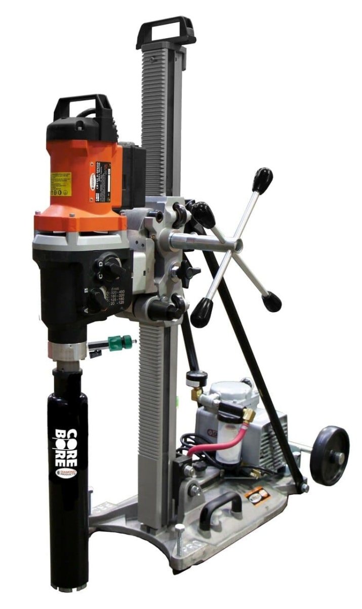 M-5 Pro Heavy Duty Q.D. Core Rig With Weka Motor 38753 Diamond Products Weka DK32F (110v)Motor RPM: 380/800/1200 Combo Stand, Motor, Vacuum Pump, Control Panel