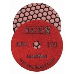 Matrix Dry Honeycomb Matte Finish Diamond Polishing Pads 50409 Weha 100 Grit