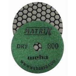 Matrix Dry Honeycomb Matte Finish Diamond Polishing Pads 50412 Weha 800 Grit