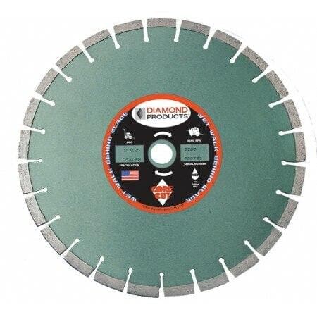 Mega Premium Green Cured Concrete Diamond Blades - MP 11916 Diamond Products 14" x .110
