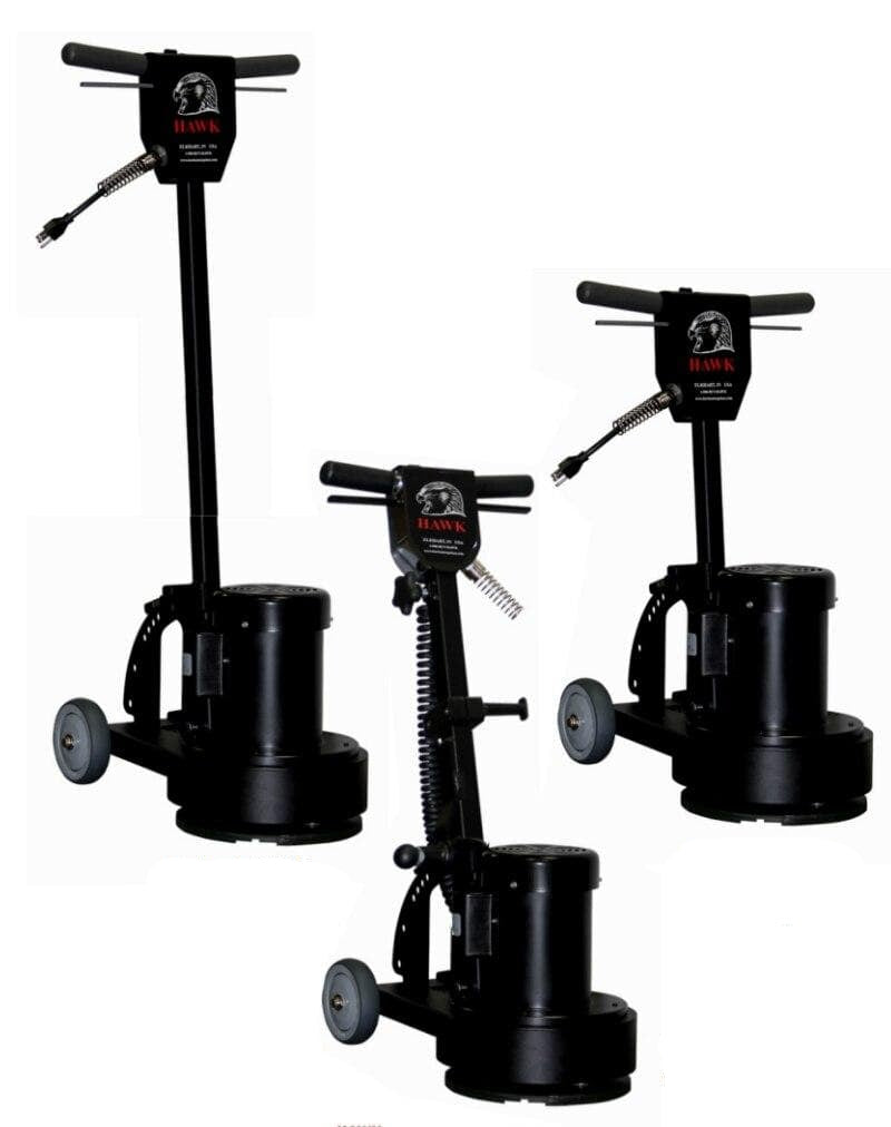 Mighty Mini 10" Severe Duty Floor Machine F60-10ST-24 Hawk Enterprises HP1010 10 INCH MIGHTY FLOOR MACHINE WITH XHD GEARS - 24 INCH HANDLE - 1 HP TEFC AC 115/230V 50/60 Hz