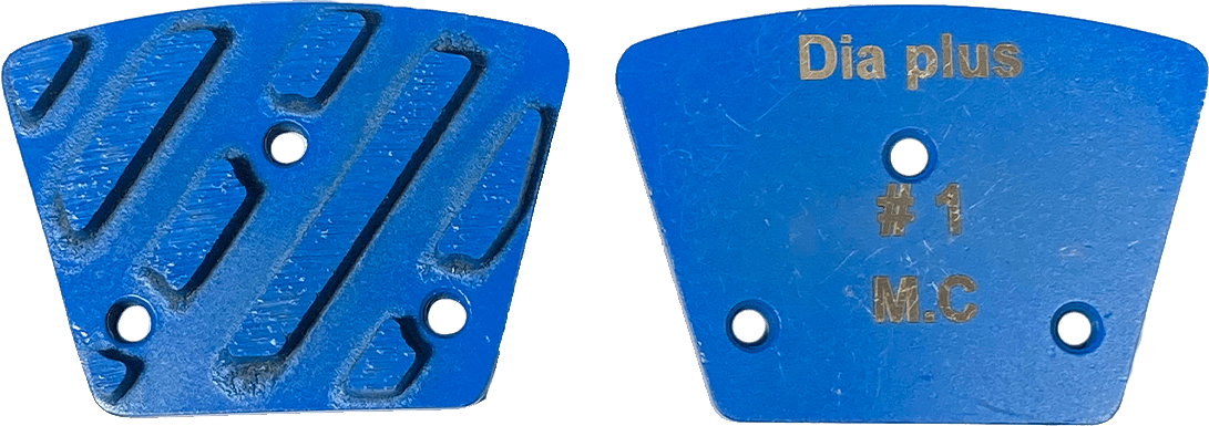 Multi Layered Brazed Trapezoid Grinding Segment VBT-BS-1 Dia Plus Blue Stripe