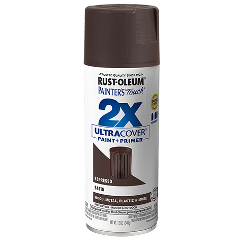Painter's Touch 2X Ultra Cover Satin Spray Paint - 12oz (6 Count) 334066 Rust-Oleum Espresso