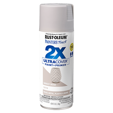 Painter's Touch 2X Ultra Cover Satin Spray Paint - 12oz (6 Count) 334092 Rust-Oleum Smokey Beige