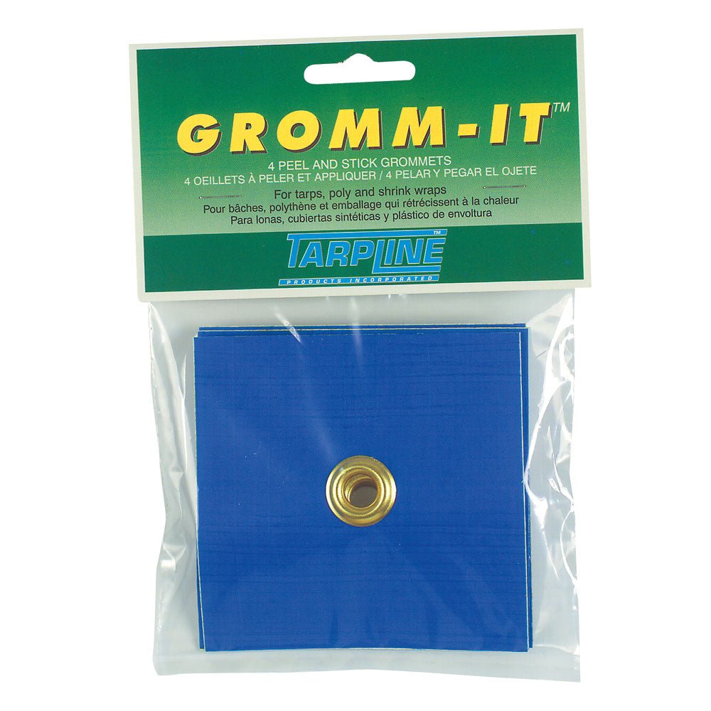 Zip-Up TPI-106 Peel & Stick Tarp Grommet, 4pk