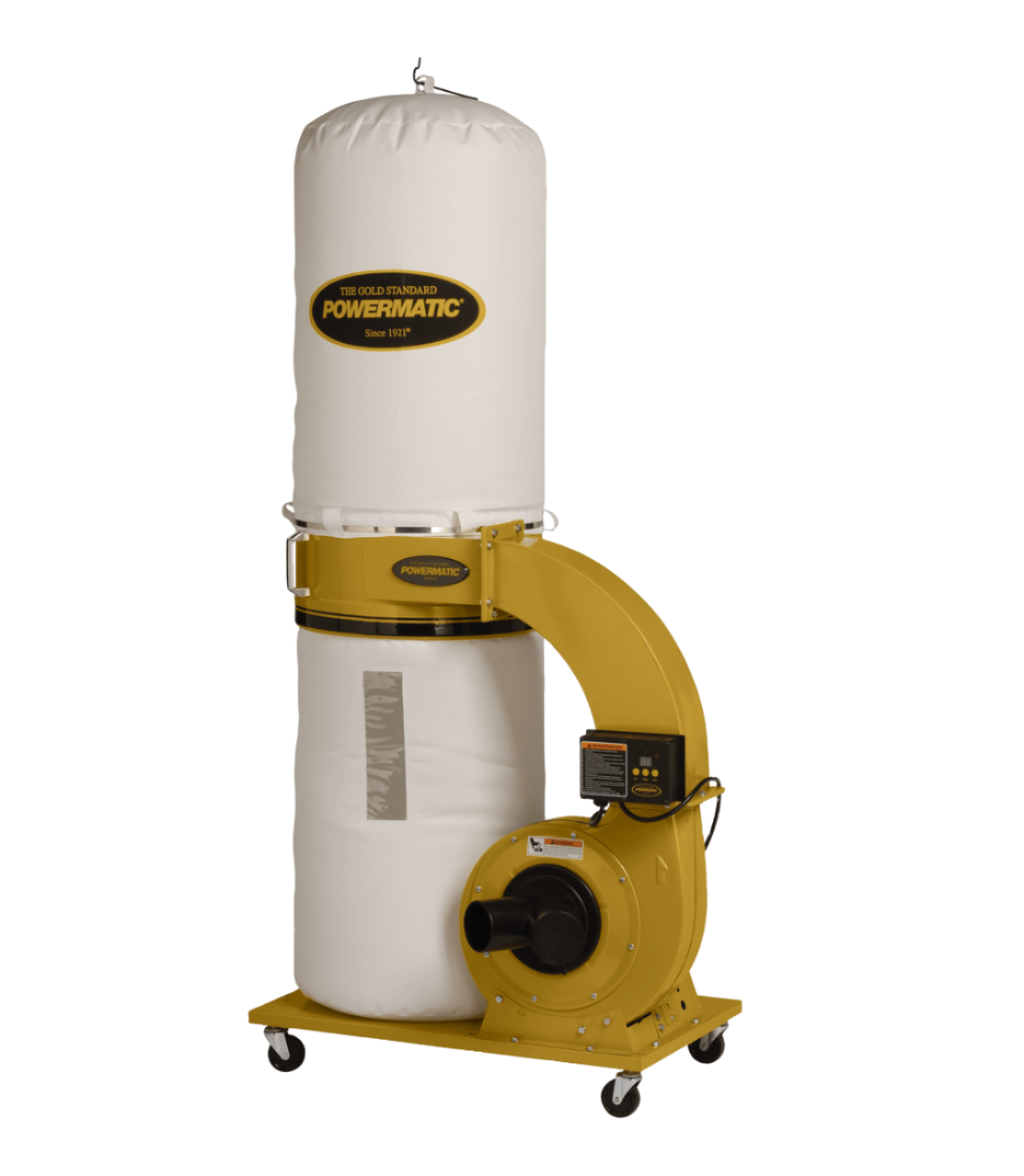 PM1300TX-BK Dust Collector, 1.75HP 1PH 115/230V, 30-Micron Bag Filter Kit Powermatic