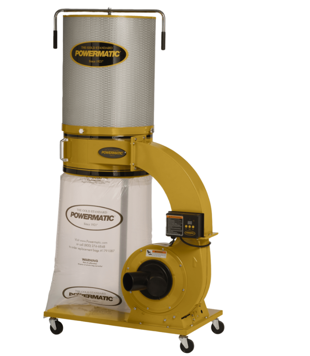 PM1300TX-CK Dust Collector, 1.75HP 1PH 115/230V, 2-Micron Canister Kit Powermatic