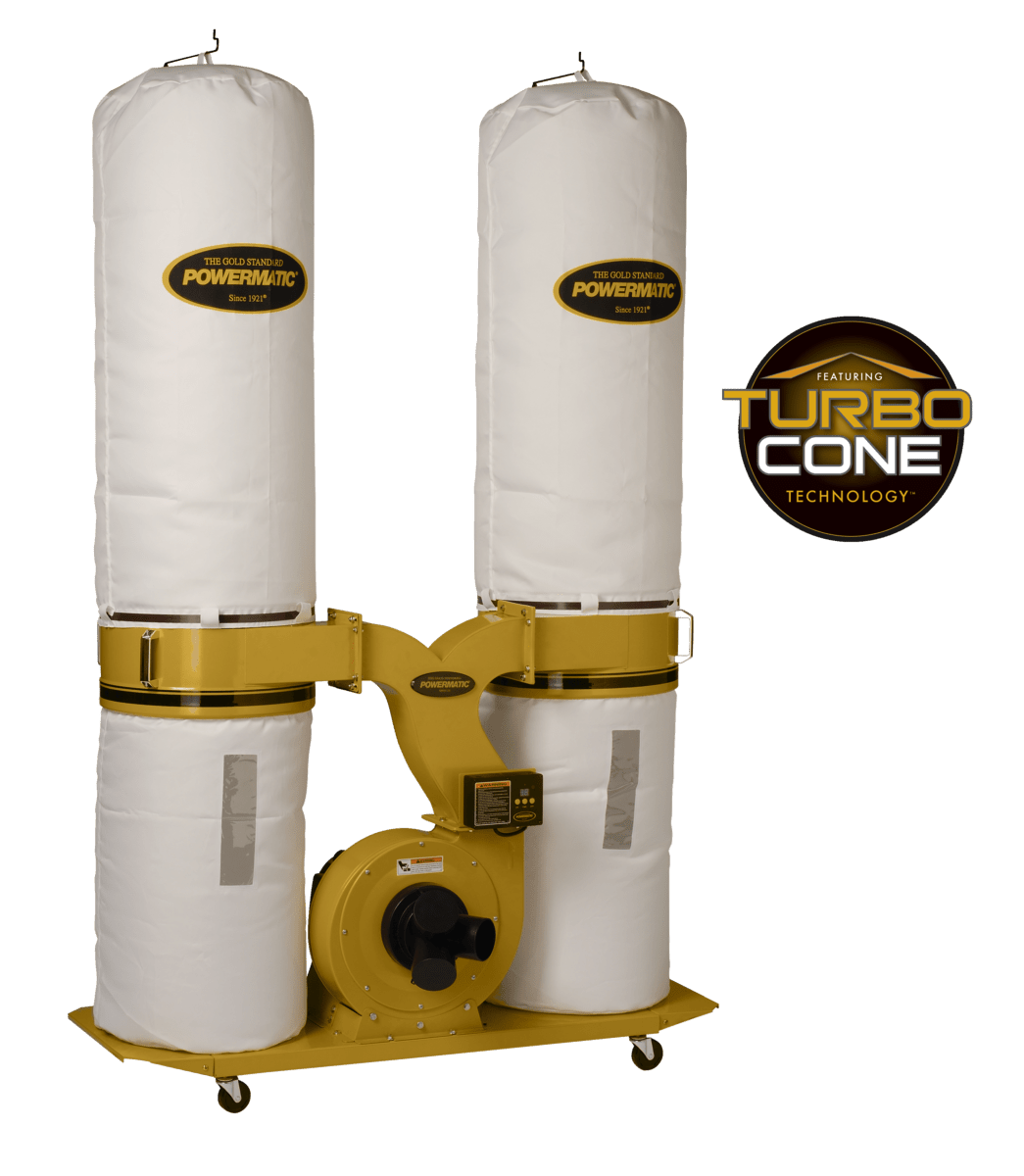 PM1900TX-BK1 Dust Collector, 3HP 1PH 230V, 30-Micron Bag Filter Kit Powermatic