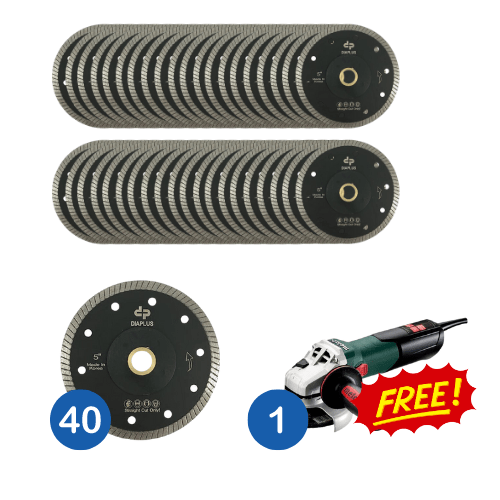 Porcelain Diamond Blades Combo Pack with Free Metabo Grinder - Diamond Tool Store