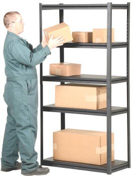 Powder Coated Boltless Shelving Vestil