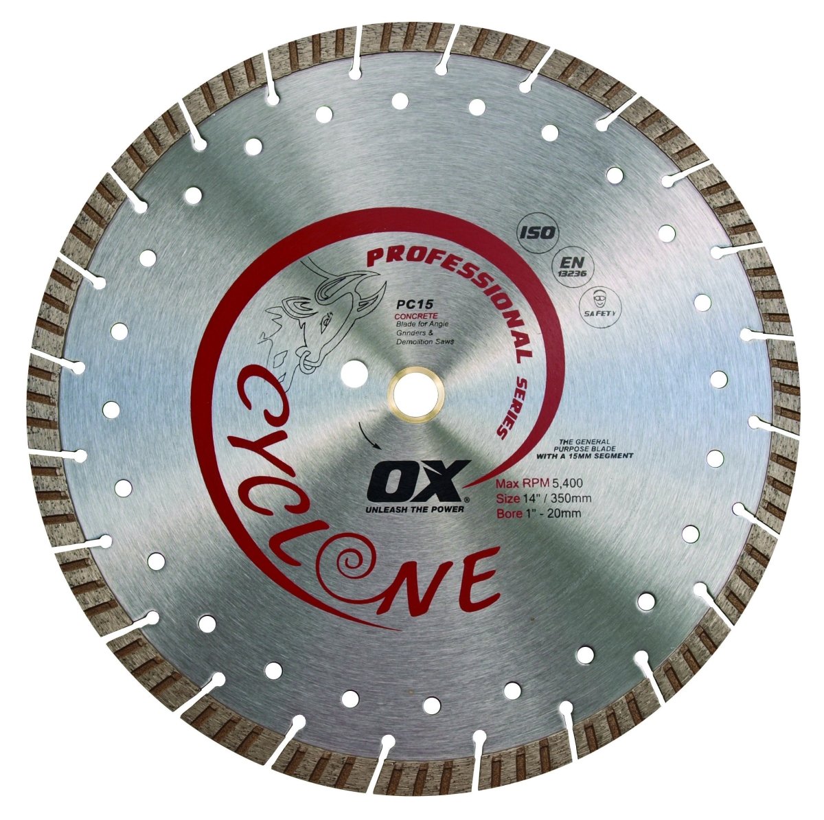 Pro Pc15 Supercut Segmented Diamond Blade | Concrete/General Purpose Ox Tools